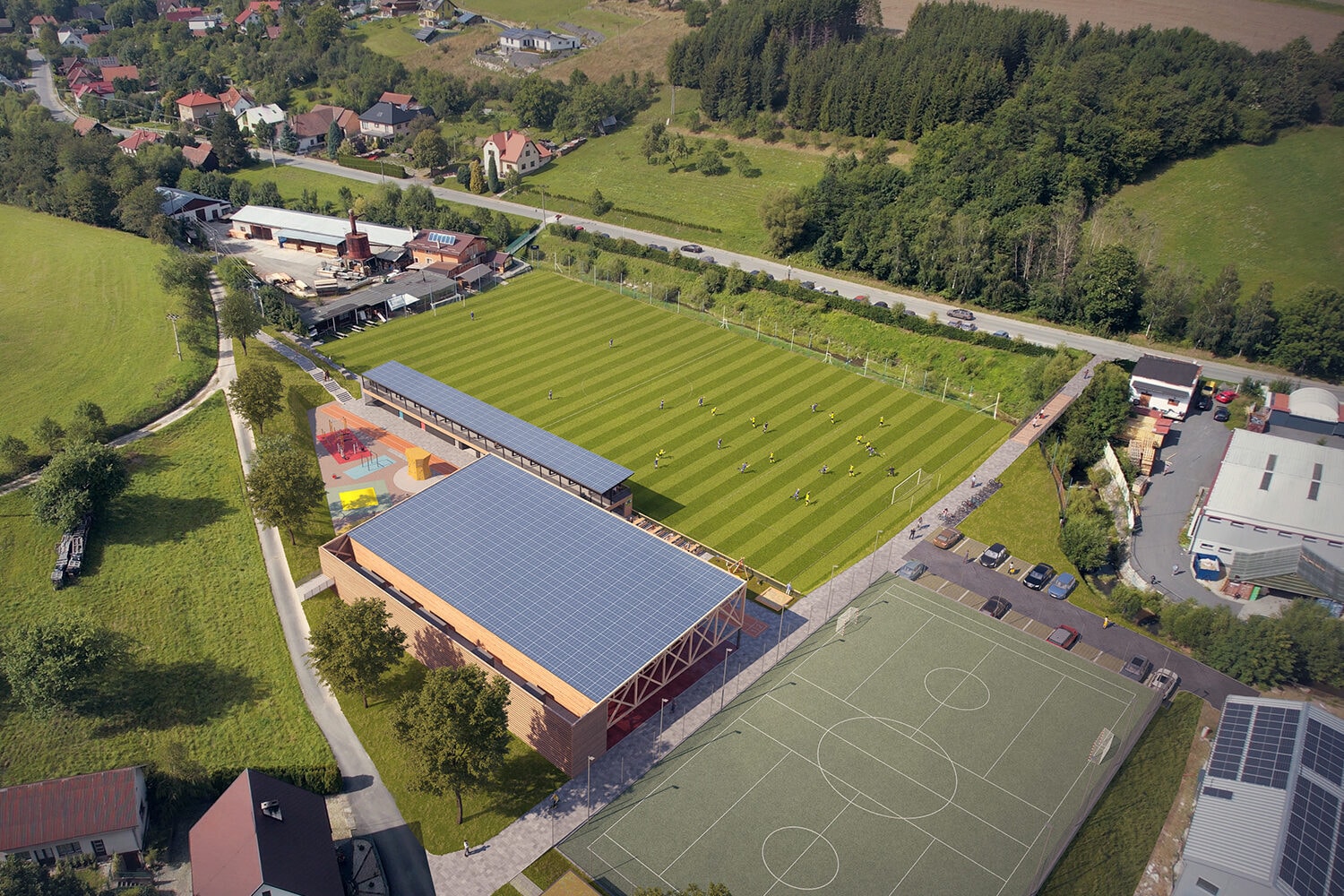 sportovní areál, kateřinice — fotografie 1
