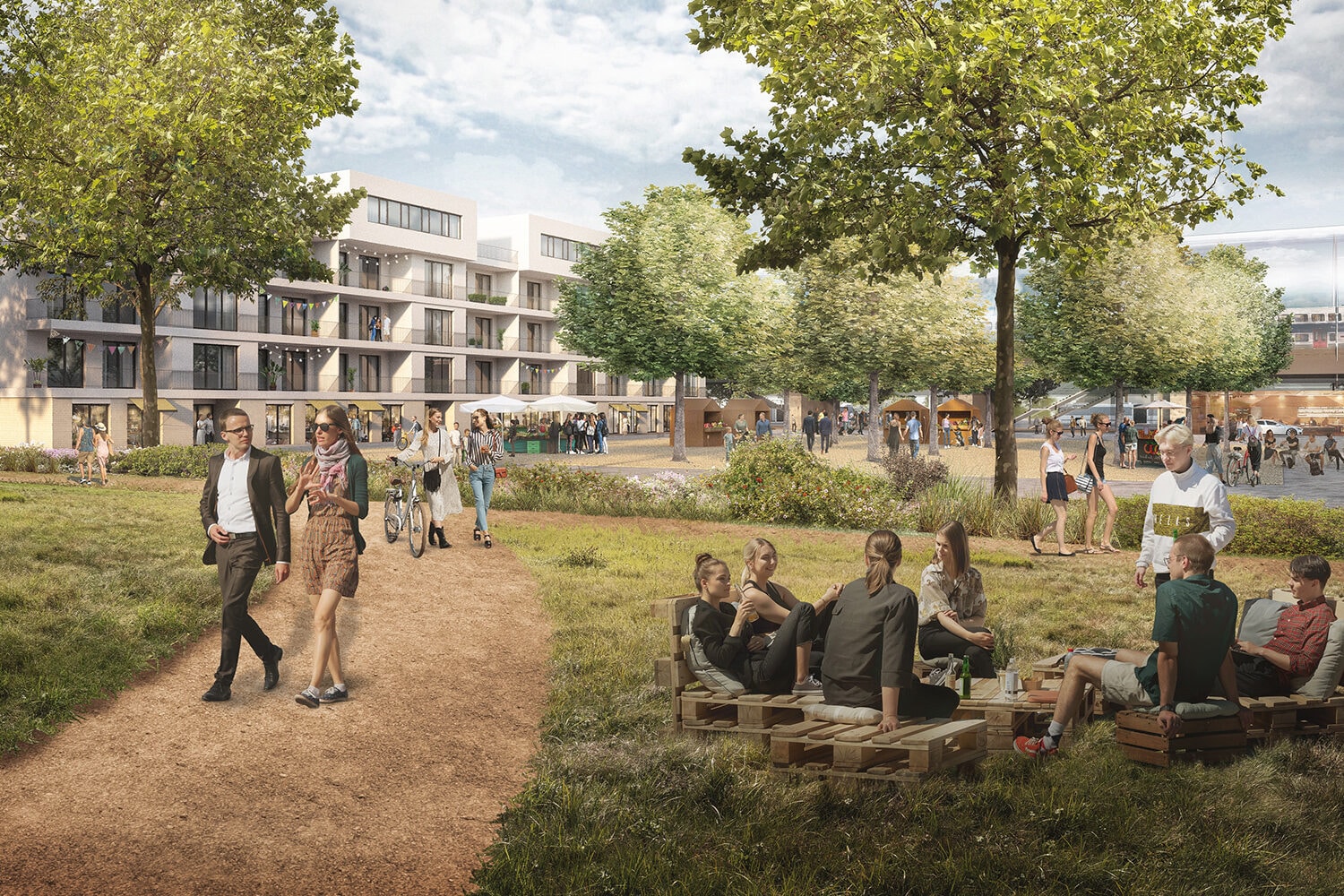 ÚZEMNÍ STUDIE NOVÉHO CENTRA MĚSTA, MILOVICE — fotografie 3