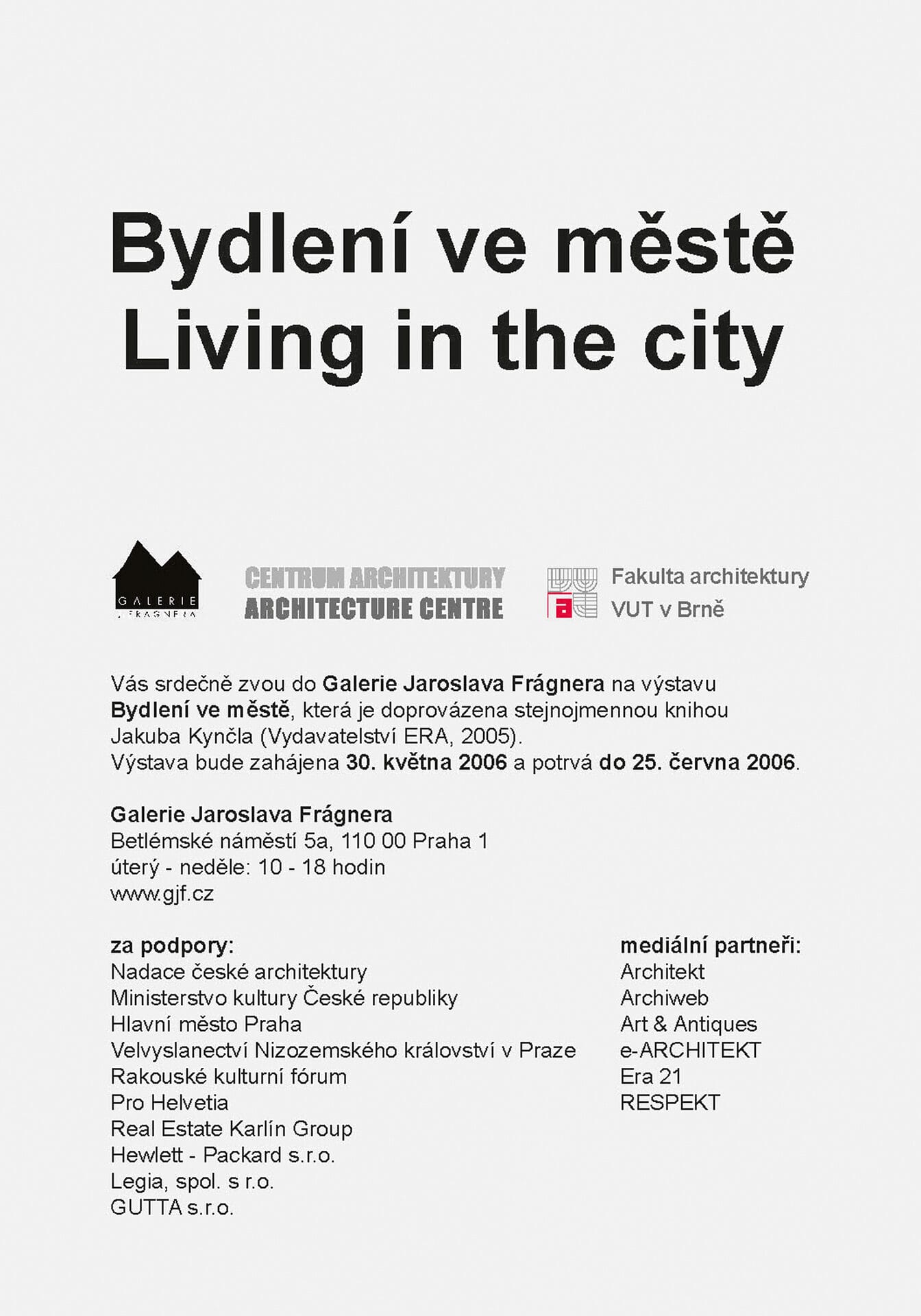 Bydlení ve městě