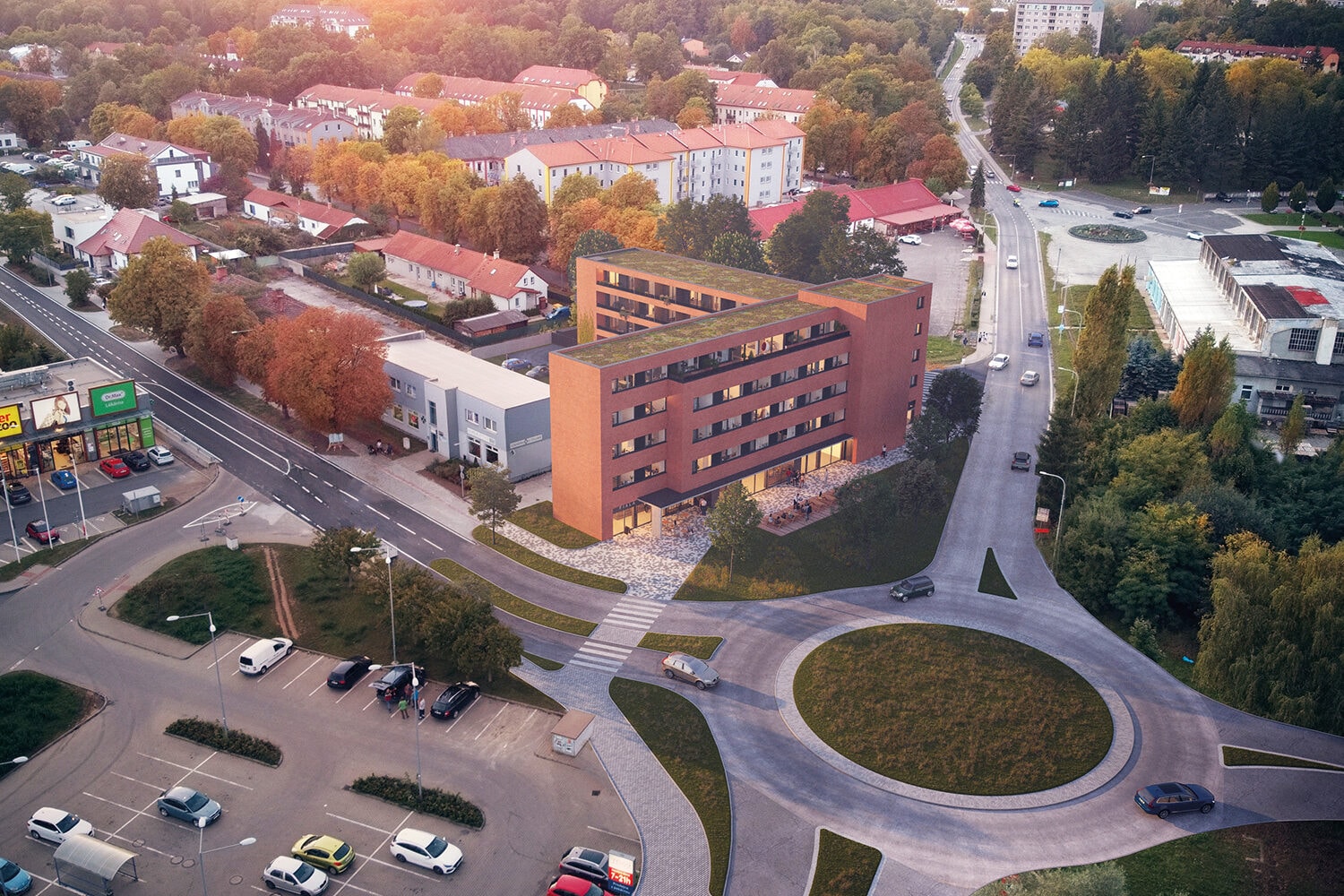 POLYFUNKČNÍ DŮM DOWNTOWN, MILOVICE — fotografie 2
