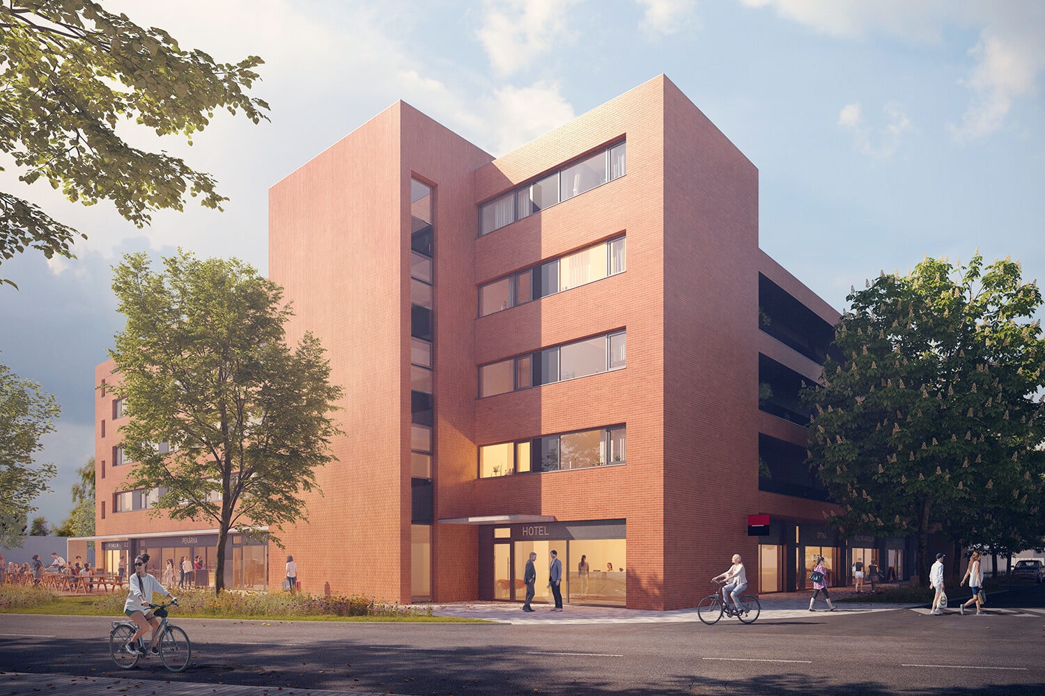 POLYFUNKČNÍ DŮM DOWNTOWN, MILOVICE — fotografie 1
