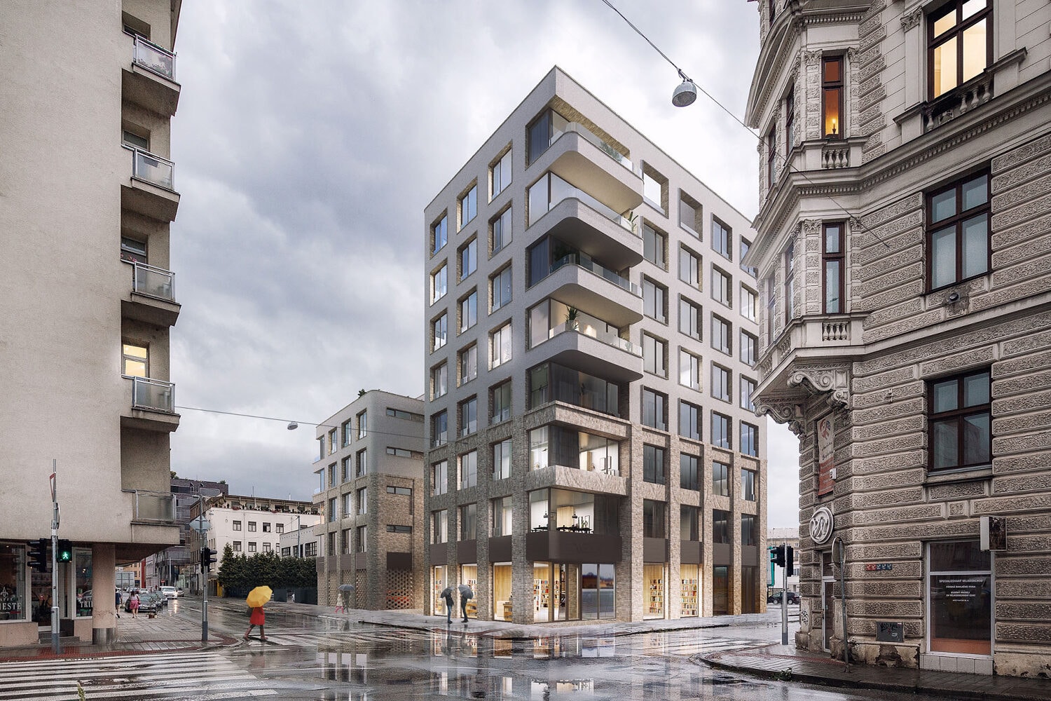 POLYFUNKČNÍ DŮM PONÁVKA / BRATISLAVSKÁ, BRNO — fotografie 1