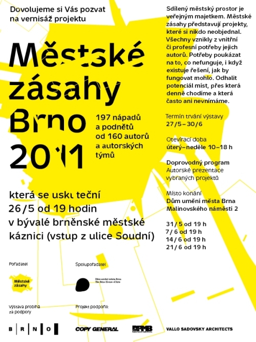 Městské zásahy Brno 2011